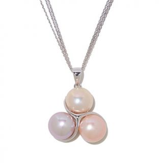 Imperial Pearls 11 12mm Cultured Freshwater Pearl Sterling Silver Pendant with