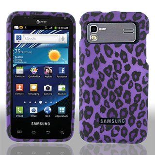Purple Leopard Hard Cover Case for Samsung Captivate Glide SGH I927 Cell Phones & Accessories