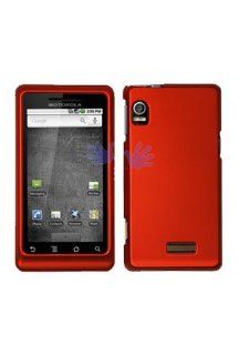 Motorola A955 Droid 2 Rubberized Shield Hard Case   Orange Cell Phones & Accessories