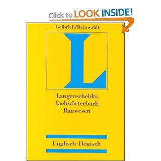 Dictionary of Building and Civil Engineering English German Langenscheid 9783861170754 Books