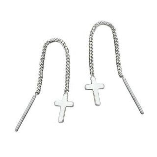 Earring, chain, & cross, silver 925 DE NO Jewelry