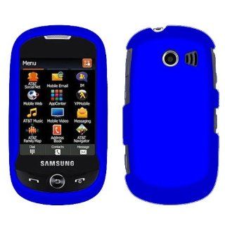 Samsung Flight 2 A927 SGH A927 Rubberized Texture Blue Snap on Cell Phone Cover Faceplate / Executive Protector Case Cell Phones & Accessories