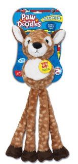Pawdoodles Squeakies Dog Toy, Deer, Large  Pet Squeak Toys 
