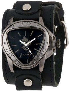 Nemesis Men's LBB928S Ion Plating Black Case with Silver Dragon Leather Cuff Watch Watches
