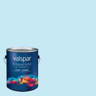 Creative Ideas for Color by Valspar 128.71 fl oz Interior Eggshell Paradise Blue Latex Base Paint and Primer in One with Mildew Resistant Finish