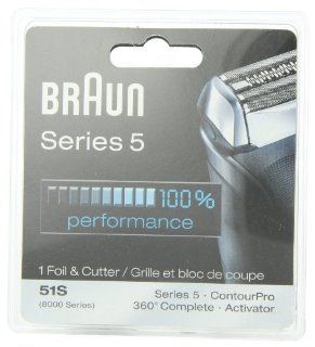 Braun Series 5 Combi 51s Foil And Cutter Replacement Pack (Formerly 8000 360 Complete Or Activator) (Twin Pack)  Shaver Accessories  Beauty