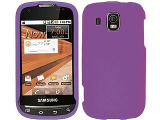Purple Rubberized Faceplate Hard Skin Rubber Case Cover for Samsung Transform Ultra SPH M930 w/ Free Pouch Cell Phones & Accessories