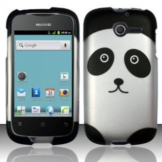 [Extra Terrestrial]For Huawei Ascend Y M866 (StraightTalk) Rubberized Design Cover   Panda Bear Cell Phones & Accessories