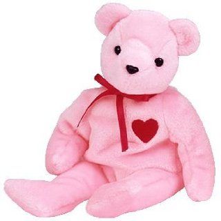 TY Beanie Baby   SMOOCH e the Pink Valentine's Day Bear (Internet Exclusive) Toys & Games