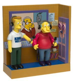The Simpsons Exclusive Playset KBBL Radio Station with Bill and Marty Toys & Games
