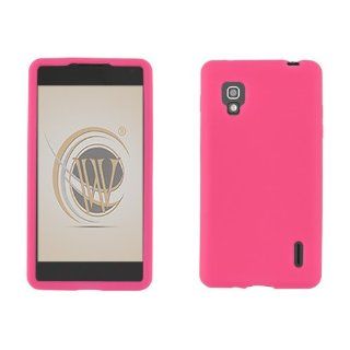 LG Optimus G LS970 Silicone Skin Solid Hot Pink Cell Phones & Accessories