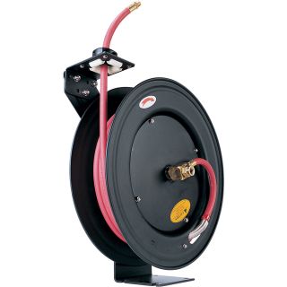 ReelWorks Air Hose Reel With Hose — 3/8in. x 50ft. Hose, Max. 300 PSI  Air Hoses   Reels