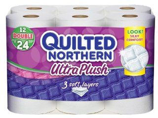 Quilted Northern Ultra Plush Double Roll Toilet Tissue White 12 ct Grocery & Gourmet Food