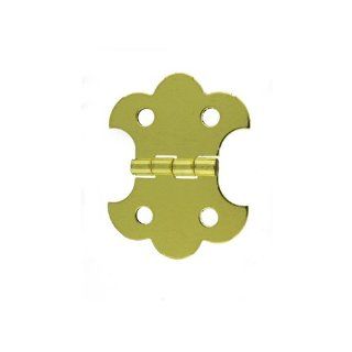 A941   1 1/4" Width X 1 5/8" Height Brass Finish Butterfly Hinge   Cabinet And Furniture Hinges  