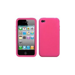 Asmyna AIPHONE4AVCASKSO008 Slim and Soft Durable Protective Case for Apple iPhone 4   1 Pack   Retail Packaging   Hot Pink Cell Phones & Accessories