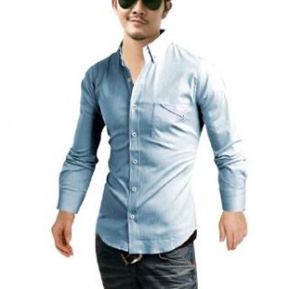 Men Point Collar Long Sleeve Chest Pocket Autumn Winter Shirt at  Mens Clothing store Button Down Shirts