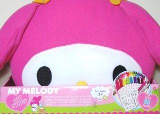 My Melody Art Studio Set with Plush My Melody Case (Over 85 Pieces) Toys & Games