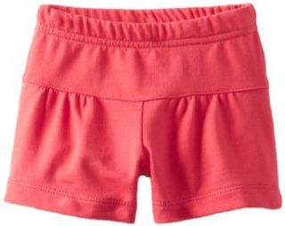 Tea Collection Baby Girls Infant French Terry Play Shorts, Red Pepper, 12 18 Months Clothing