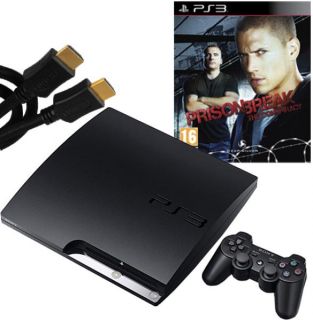 Playstation 3 PS3 Slim 120GB Console Bundle (including Prison Break The Conspiracy & 2M HDMI Cable)      Games Consoles