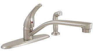 LDR 950 12403SS Single Handle Kitchen Faucet with Extra Long Spout, Stainless Steel   Touch On Kitchen Sink Faucets  