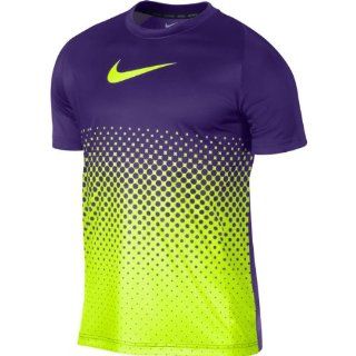NIKE Men's GPX Gradient Short Sleeve Soccer T Shirt   Size 2xl, Court Purple/volt  Sports Fan T Shirts  Sports & Outdoors