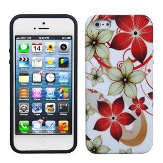 Asmyna IPHONE5CASKCAIM951NP Slim and Durable Protective Cover for iPhone 5   1 Pack   Retail Packaging   Hibiscus Flower Cell Phones & Accessories