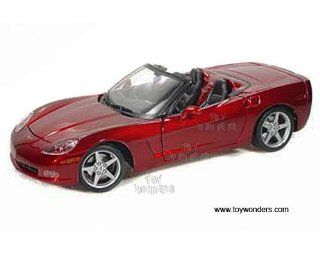 31137r Maisto   Chevy Corvette Convertible (2005, 118, Red) 31137 Diecast Car Model Auto Vehicle Die Cast Metal Iron Toy Transport Toys & Games