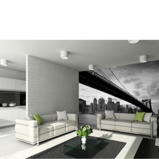 New Yorks Brooklyn Bridge and City Skyline Wall Mural      Homeware