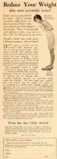 1925 Vintage Ad Health O  Meter Bathroom Weight Scale   Original Print Ad  