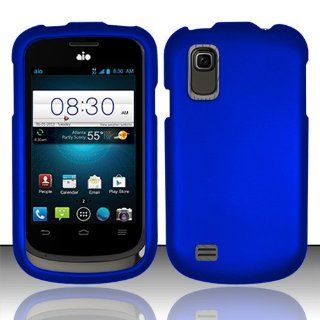 For ZTE Prelude Z993 (AIO) Rubberized Cover   Blue Cell Phones & Accessories