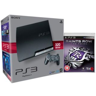 Playstation 3 PS3 Slim 320GB Console Bundle (Includes Saints Row The Third)      Games Consoles