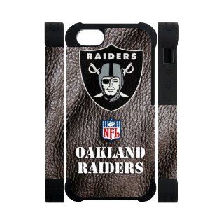 Nice NFL Oakland Raiders Logo Dual Protective 3D Polymer Covers Cases Accessories for Apple iPhone 55S Cell Phones & Accessories