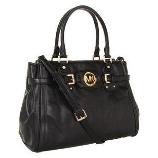 Michael Kors Hudson Black Leather Tote Handbag  Cosmetic Tote Bags  Beauty