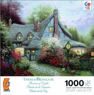 Thomas Kinkade Sweetheart Cottage Jigsaw Puzzle Toys & Games