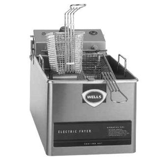 Wells LLF 14 120 14 lb Fryer w/ Dual Baskets & Thermostatic Controls, 120 V, Each Kitchen & Dining