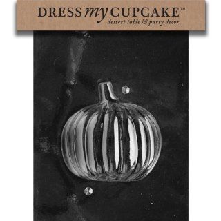 Dress My Cupcake DMCH089BSET Chocolate Candy Mold, 2 Piece 3D Pumpkin, Set of 6 Candy Making Molds Kitchen & Dining