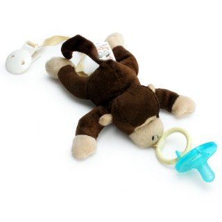Paci Buddy Monkey   Plush Pacifier Holder & Clip  Baby
