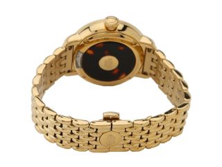 Glam Rock 40mm Gold Plated Flower Applique Dial Watch with 7 Link Bracelet   GR77025 Gold
