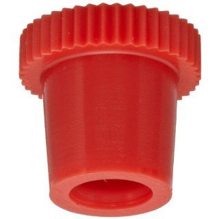 Kapsto GPN 985 / 0101 Polyethylene Grease Nipple Cap, Red, 6 mm Tube OD, 12 mm Length (Pack of 100) Pipe Fitting Protective Caps