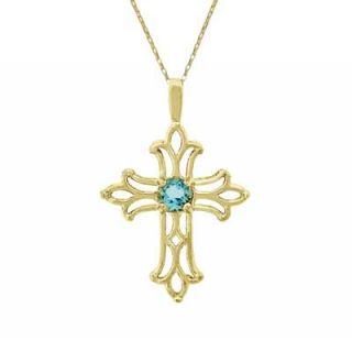 birthstone cross pendant in 10k gold orig $ 149 00 126 65 add to