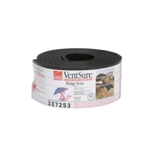 Owens Corning Black Composite Ridge Vent (Fits Opening 1.5 in; Actual 5/8 in x 20 in x 7 in)