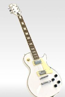 New Stylish White Design Electric Guitar LP Style W/ Mother Pearl Musical Instruments