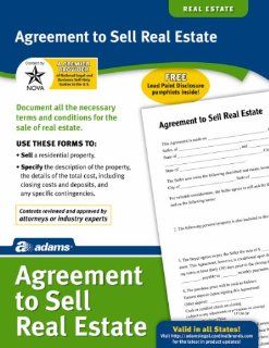 Adams Agreement To Sell Real Estate Form, 8.5 x 11 Inch, White (LF120)  Legal Forms 