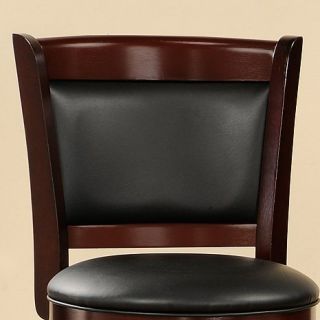 Home Origin 29" Cherry Swivel and Padded Back Counter Height Chair