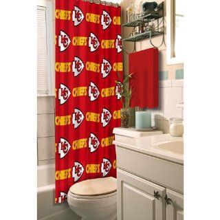 Kansas City Chiefs Fabric Shower Curtain   Chiefs Bathroom Set