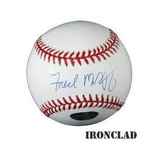 Ironclad Atlanta Braves Fred McGriff Autographed Baseball  Sports & Outdoors