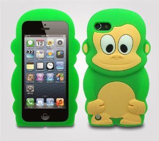 CuteMonkeyCheeky Chimp Shaped 3D Jelly Silicone Back Case for Apple iPodTouch5 5th Gen Generation Computers & Accessories