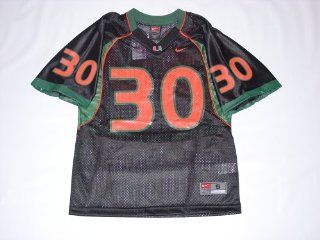 Miami Hurricanes (University of) Kids/Youth Nike College Football Jersey Size L 14 16 Black  Athletic Jerseys  Sports & Outdoors