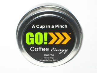 GO Coffee Energy Chew/Gel   GO Coarse Original Flavor   Coffee You Eat   Energy, Weight Loss, Tobacco Alternative   14 Servings per Tin Health & Personal Care