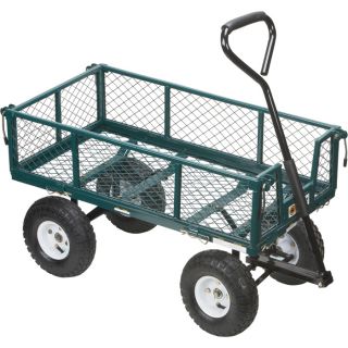 Steel Cart — 34in.L x 18in.W, 400-Lb. Capacity, Model# NTE110  Hand Pull Wagons